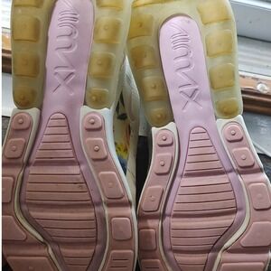 Nike Air Max 270 Floral White Pink Womens Running Shoes AT6819-100 Size 7.5